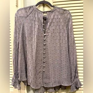 LOVESTITCH gray/silver Boho top side size S